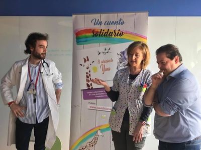 Antonio Javier Cepillo en el evento de el corazón de Yuno en el hospital de Albacete